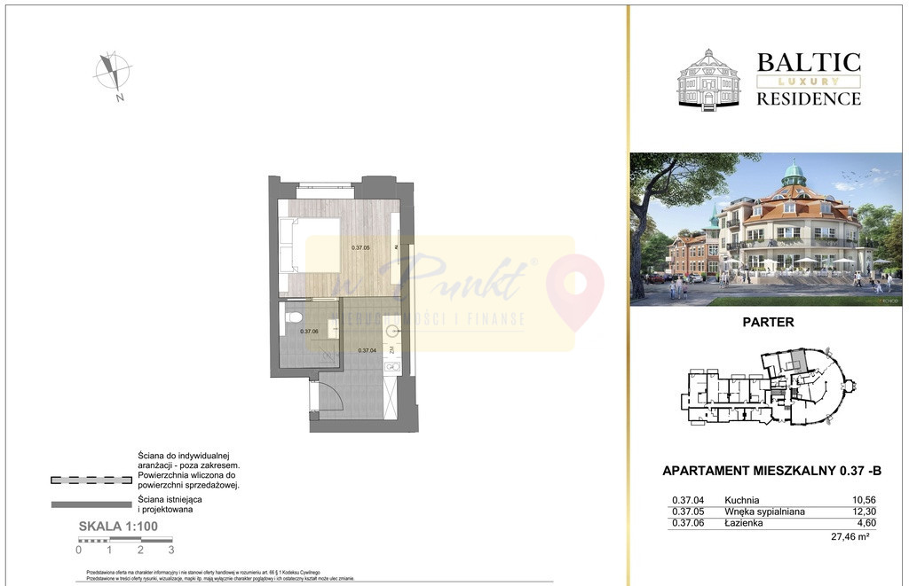 Apartament - dwie kawalerki